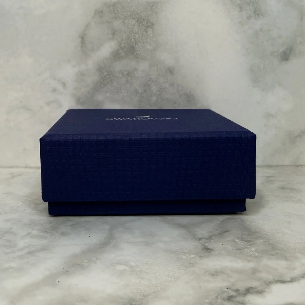 Authentic Swarovski Jewelry Box Set – Blue Box with Tags (Empty}